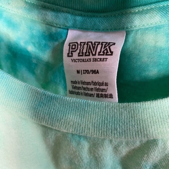 PINK Victoria's Secret Green Tie-Dye Tank Top | I Pinch Back | Size M - Picture 4 of 5
